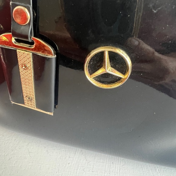 Source Unknown Red and Black Shoulder Bags with Gold Accents - Picture 14 of 16